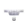 Mercedes Models 9pcs Silver Roof Reading Lamp Button Patch
