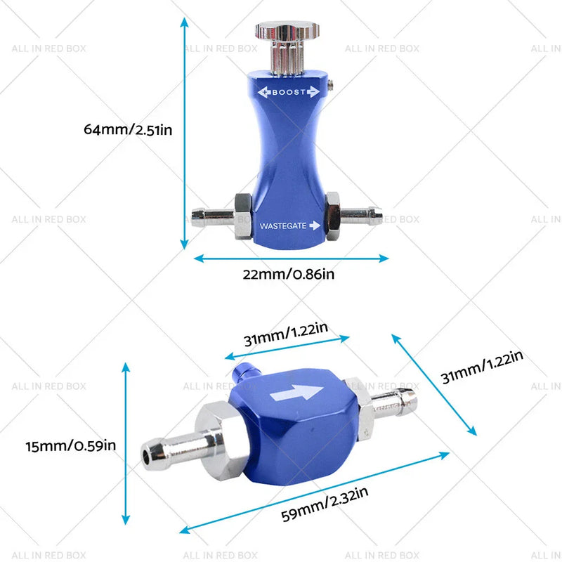 Petrol Diesel Universal Adjustable Tee Turbo Boost Controller Bleed Valve