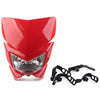 Motorcycle MX Enduro Dirt Trail Bike 250cc Red 12V 35W Front Headlight