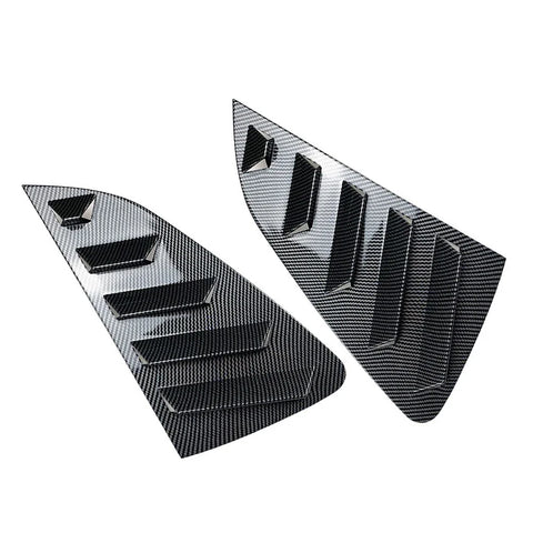 VW Polo MK6 Rear Side Window Louver Vent Trim Covers 2 x (2018-Present)