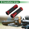 0.87"x0.94" Universal Motorcycle Hand Grips Cover Non Slip Red 1 Pair