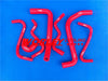 Holden VT / VX / VU / WH Commodore V6 3.8L Red Silicone Radiator Hose (1999-2002)