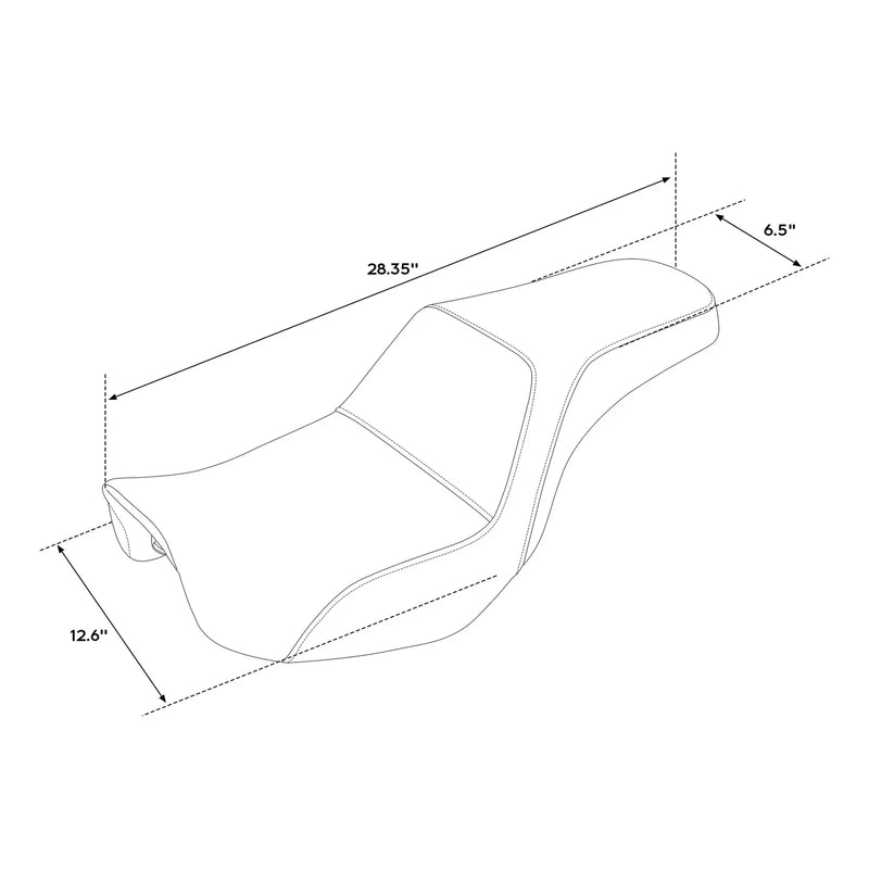 Harley Dyna Super Glide FXDC FXDL FXDB Driver Passenger Seat (2006-2017)
