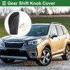 Subaru Forester Gear Shift Knob Cover 2018-2023 Black Beige Faux Leather