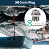 Car & Motorcycle – Silver Tone 1 Set Copper Oil Drain Plug with Gasket