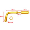 Universal Motorcycle - Gold 90 Degree Throttle Cable Adjuster