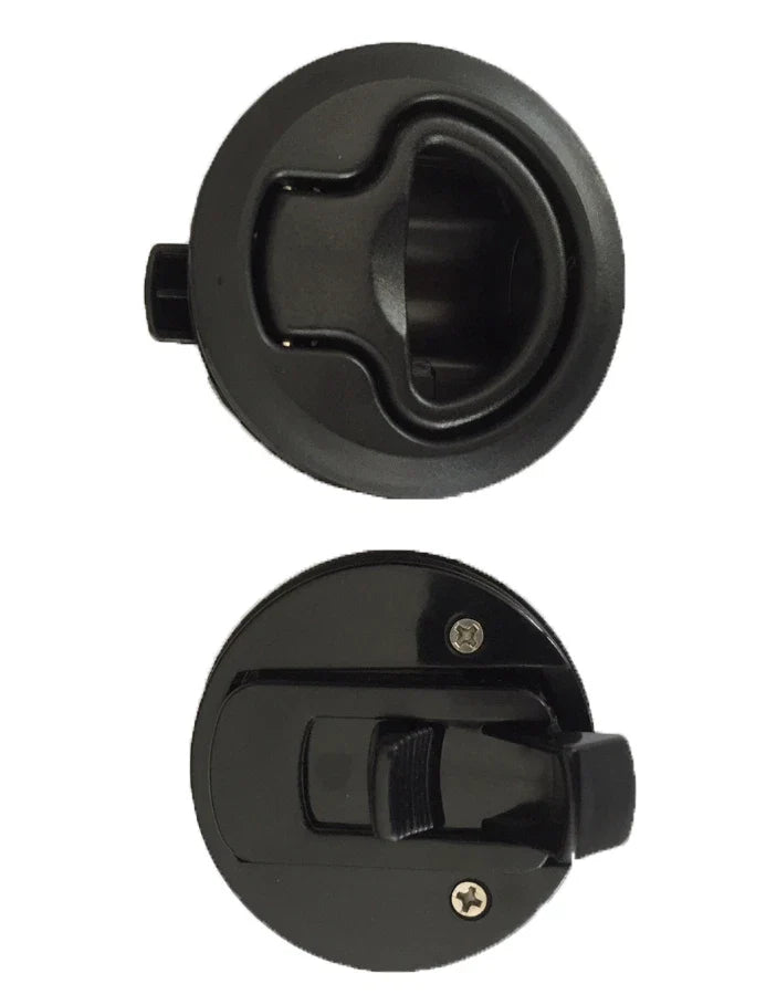Boat / Caravan / 4WD, Black Slam Latch Flush Mount Door Latch 62mm