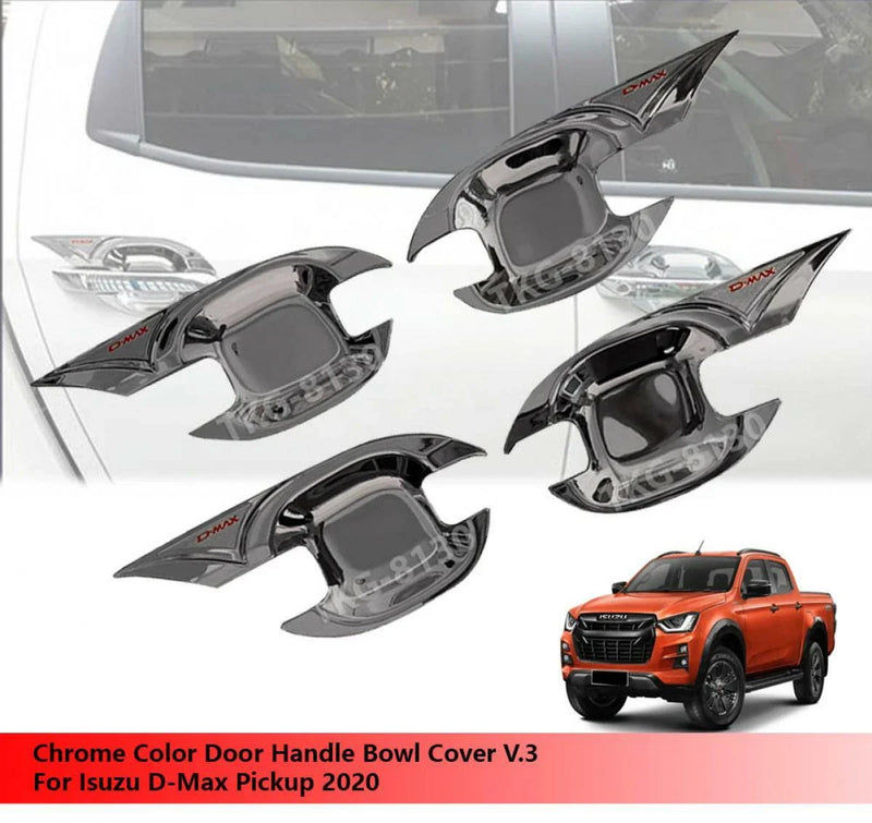 Isuzu D-Max 4 x Door Handle Covers Chrome (2020)