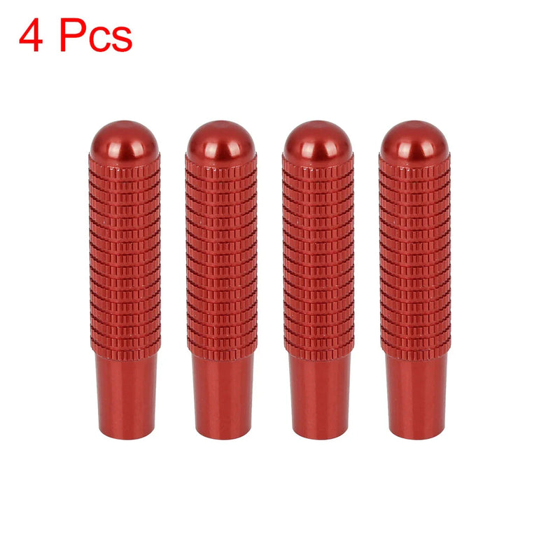 Mercedes-Benz 4 Pcs Aluminum Alloy Door Lock Knob Pins Red
