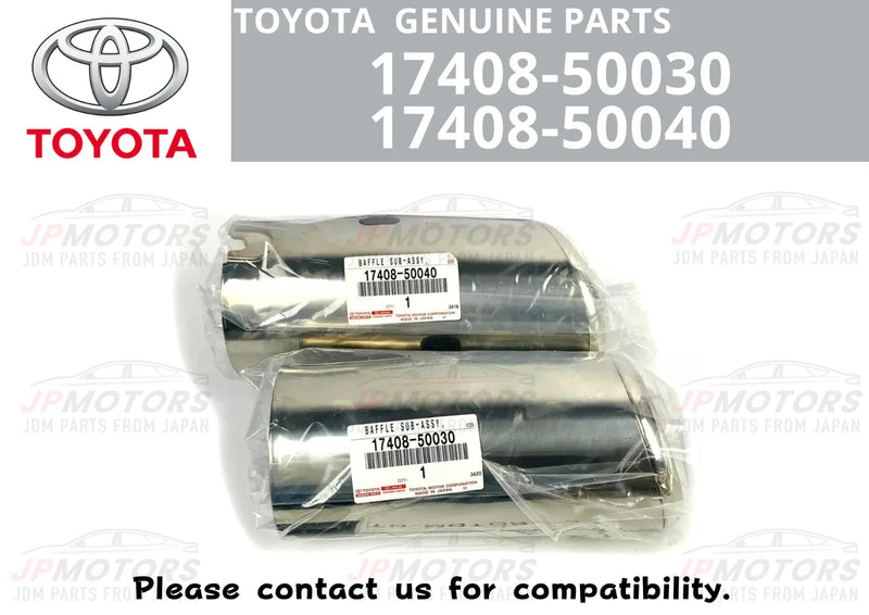 LEXUS SC430 UZZ40 2 x Exhaust Tail Pipe Baffle Tips LH RH (2002–2010)