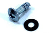 4 x Dzus Fasteners Argent Posi Dzus Fastener Quart De Tour Tête De Fourche 17Mm