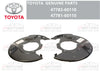 Toyota Land Cruiser LX470 2 x BRAKE DUST COVER LH & RH