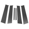 Honda City (2015-2019) Carbon Fiber Black 6 Pcs Door Pillar Window Trim
