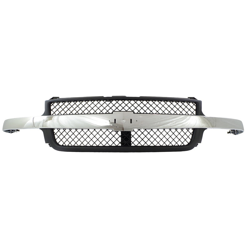 Grille Assembly Black with Chrome Center Bar For 2001-02