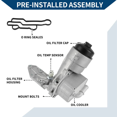Ford Ranger Oil Filter Housing with Sensors (2005-2024)