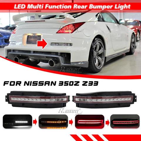 Nissan 350Z Clear Lens Dynamic LED Turn Signal Brake Light (2003–2009)