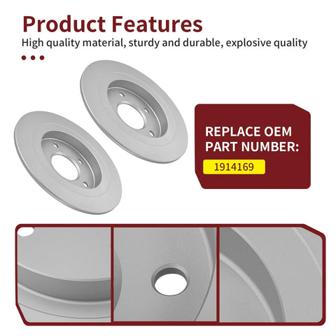 Polaris RZR Pro S Turbo R 4 XPEDITION XP 2Pcs Rear Brake Rotor (2020–2024)