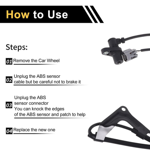 Toyota Prado ABS Wheel Speed Sensor (2009-2018)