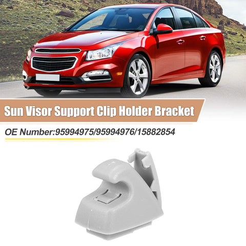 Chevrolet Cruze Clip Retainer / 4x Gray Sun Visor Support (2008–2019)
