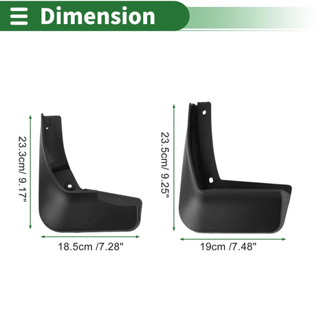 Chevrolet Malibu XL Mud Flaps Splash Guards (2016-2019)