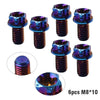 Motorcycle Bike 6pcs M8x10mm Titanium Torx Head Flange Bolts