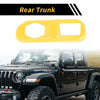 Jeep Wrangler JL JLU (2018-2024) - ABS Yellow Rear Trunk Lock Panel Cover Trim