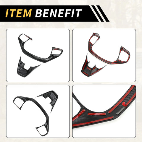 Ford Maverick Carbon Fiber Pattern Steering Wheel Cover Trim (2022-2024)