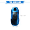 Porsche Macan (2014-2022) TPU Blue 3 Button Car Remote Key Fob Cover