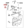 Toyota Hiace Commuter 10 x Side View Mirror Triangle Clips (2005-2018)