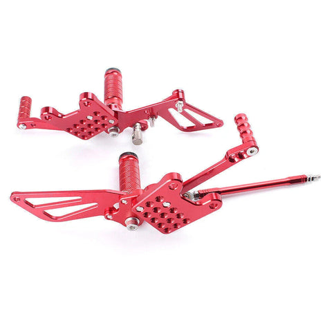 Suzuki GSXR1000 GSXR600 GSXR750 Red Rearsets Foot Pegs (2000-2005)