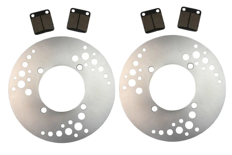 Yamaha Bruin 350 2 x Front Brake Rotors & Semi-Metallic Pads (2004–2006)
