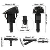 Hyundai Kia Windshield Washer Nozzles & 2.5m Hose