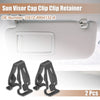Ford Edge 2 x Black Sun Visor Cap Clips (2015-2023)