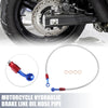 Set / 80cm 31.50" Length / Motorcycle Hydraulic Brake Line Silver Tone