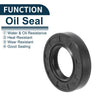 Oil Seal Rotary Shaft Seal 26x47x10mm NBR Black 5 pcs