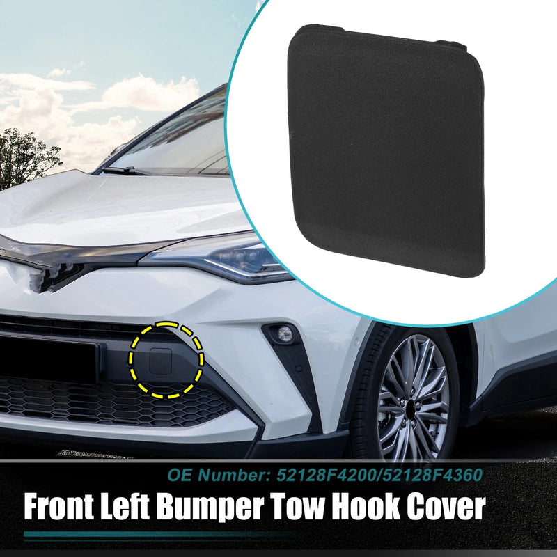 Toyota CHR Front Left Bumper Tow Hook Cover Black (2021–2022)