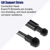 Porsche 911 Coupe Black Front Hood Lift Support Gas Struts (1999-2005)