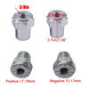 Car 2x Battery Top Post Terminal Adapter Converter 3/8