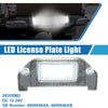 Dodge Dart White LED License Plate Light Assembly (2013-2016)