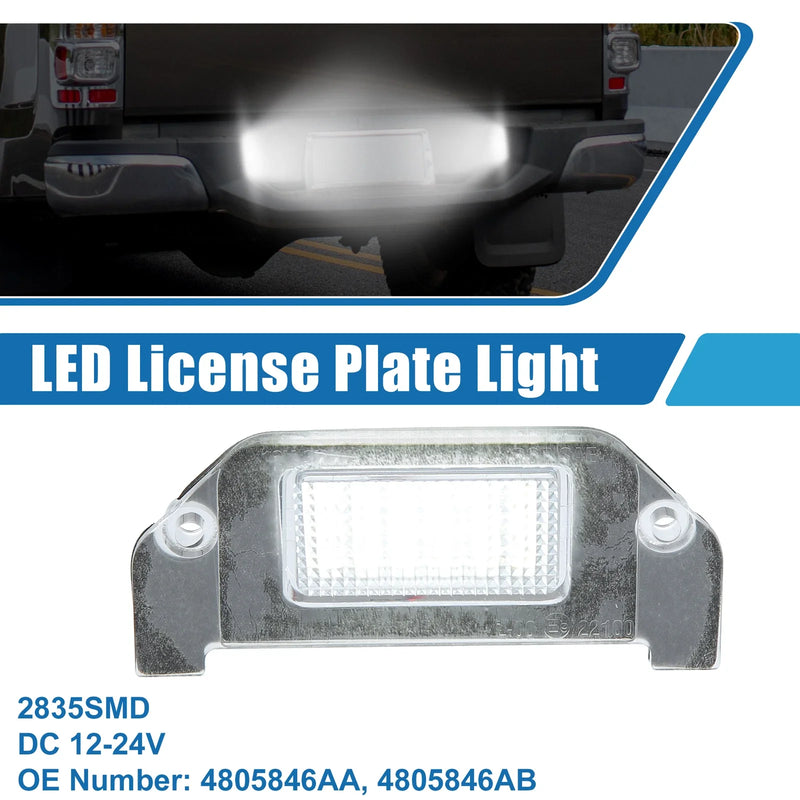 Dodge Dart White LED License Plate Light Assembly (2013-2016)