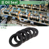 Oil Seal 45x65x10mm NBR Rubber High Pressure Black 5 Pcs