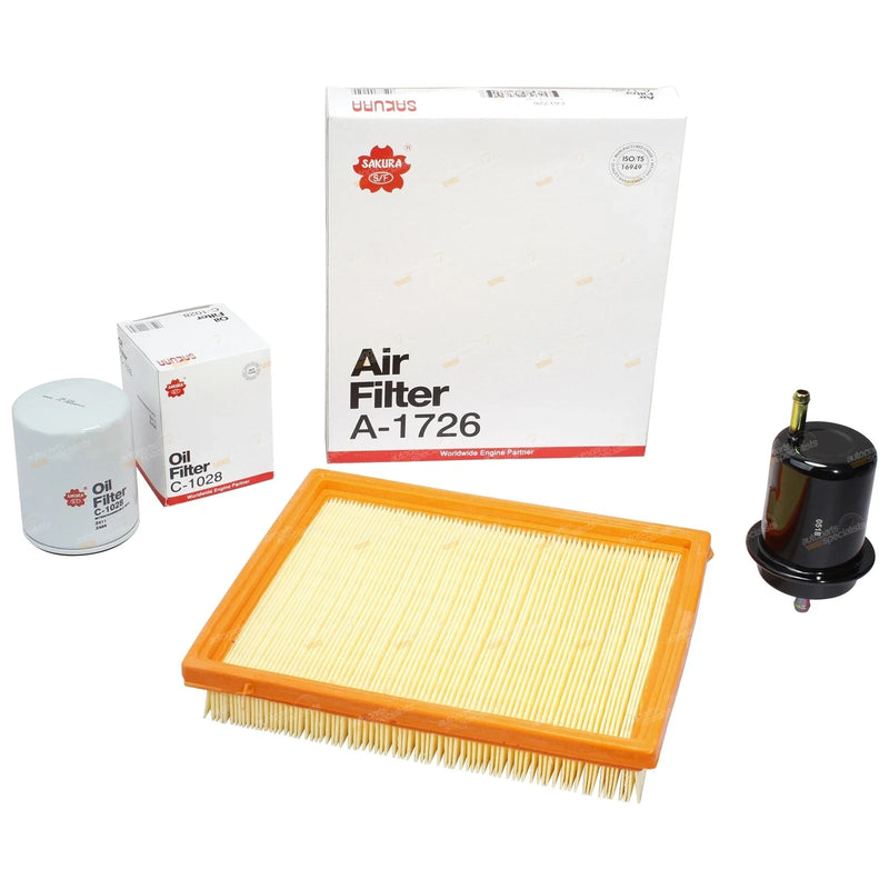 Courier 2.6L G6 4cyl Oil Air Fuel Filter Service Kit (1996-2006)