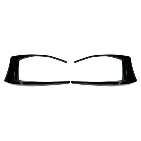 VW Golf 7 GTI 2 x Gloss Rear Bumper Spoiler Fog Light Covers (2013-2016)