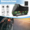 Make Model Motorcycle Cover XXXL Full Cover Black Camouflage