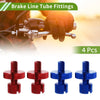 Motorcycle M8 Aluminum Motorcycle Clutch Brake Cable Adjuster Screw 4 x