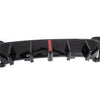 BMW G01 LCI Gloss Black Rear Diffuser Bumper Lip with LED Light (2017-2021)