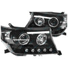 Toyota Landcruiser 200 Series Angel Eye Projector BLACK 2 x Headlights