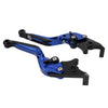 Kawasaki ZX636R ZX6RR CNC Blue Extendable Brake Clutch Levers (2005-2006)