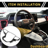 Chevy Colorado (2023-2024) Carbon Fiber Pattern Steering Wheel Cover Trim