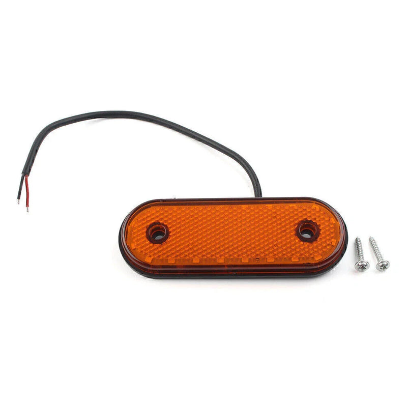Trailer Truck Lorry Van LED Oval Side Marker Indicator Light (2010-2023)